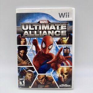 Marvel Ultimate Alliance for Nintendo Wii Game, Case‎ And Manual Tested